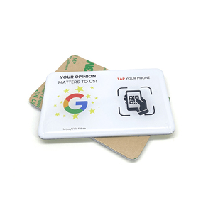 3.93inch 10cm không thấm nước Epoxy vòng tròn <span class=keywords><strong>NFC</strong></span> theo chúng tôi trên Instagram Sticker tấm đứng tùy chỉnh - Product Image 4