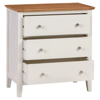 Commode de salon, armoire de rangement à 3 tiroirs, commode à tiroirs en bois