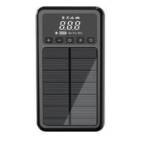 YUXU S4 Gonfleur de pneus solaire, démarreur de secours, compresseur d'air 1000A, éclairage LED, portable, affichage numérique 12V, batterie externe d'urgence pour