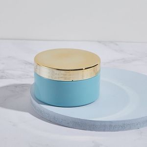 <b>Plastic</b> <b>Jar</b> 200ml Electroplated Screw Cap Wide Mouth Cylinder Cosmetic Container PP Material - Product Image 2