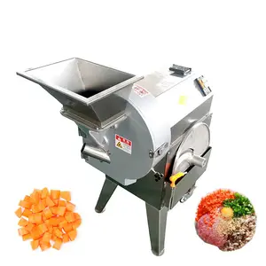 Tomato Onion Potato Carrot Apple Pineapple Cube Cutting Machine Vegetable Dicing Machine