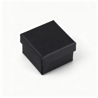 Boîte à bijoux en carton imprimé avec logo personnalisé forme carrée moderne pour petits cadeaux-collier bague boucle d'oreille pour le stockage de bijoux