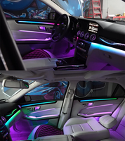 Kit d'éclairage d'ambiance intérieur LED 256 couleurs pour Mercedes Benz Classe E W212 2010-2015, accessoires de décoration lumineuse dynamique