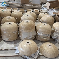 Vasque de salle de bain en pierre de travertin naturel populaire pour supermarchés, à poser sur comptoir, pour la maison, l'hôtel, la décoration, style centre commercial UE