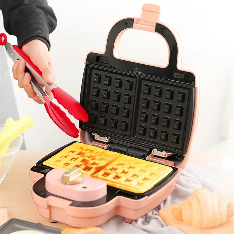 hot sale 9 in 1 detachable sandwich maker with Donut plate and Egg tart plate Fish plate waffle maker