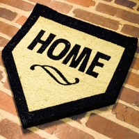 Baseball-Homeplate-förmige Kokosfaser-Fußmatten