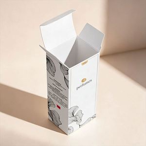 Luxury Custom Logo Printed Skin Care <b>Paper</b> Box - White Small Cosmetic Packaging for Perfume Serum - Product Image 2