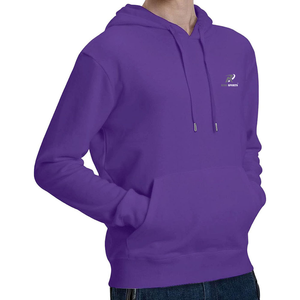 Custom Design Men's Hoodie With Cotton And Fleece Material Featuring Long pullover Pocket Wholesale purple color hoodie - Product Image 1