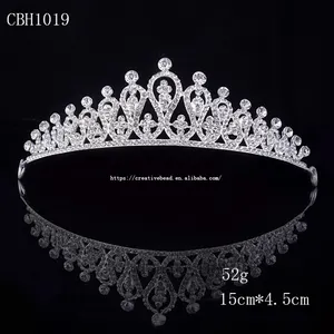Оптовая продажа, свадебные короны со стразами смешанного дизайна, недорогие тиары с металлической короной и кристаллами оптом