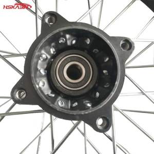 Jantes en aluminium haute résistance SDG 15 mm, moyeu noir, nouveau jeu complet de pneus tout-terrain pour moto, tailles 14 pouces, matériau caoutchouc, indice de charge 55 - Product Image 3