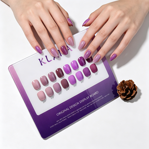Ensemble de vernis gel KLANA Lilac Lavande Violet, 8 couleurs, haute pigmentation, longue tenue, plus de 28 jours, violet clair, qualité professionnelle de salon - Product Image 3