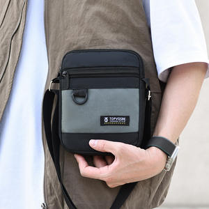 Sac de Poitrine Homme Topvosre en Tissu Oxford Multifonctionnel Sac Bandoulière Noir Gris Vert Bleu Color Block Été 2025 - Product Image 1