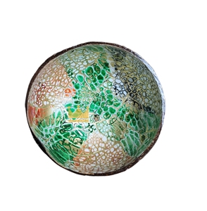 Handmade <b>Coconut</b> <b>Shell</b> Lacquered Bowls With Seashell Eggshell Inlaid Mother of Pearl Bowl Cheap Price from Vietnam - Product Image 4