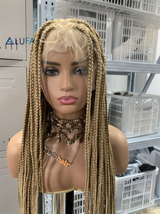 Perruque tressée LD013, perruque tressée en boîte, perruque tressée entièrement en dentelle, perruque tressée sans nœuds pour femmes, perruque tressée à la main, <span class=keywords><strong>coiffure</strong></span> naturelle tendance - Product Image 1