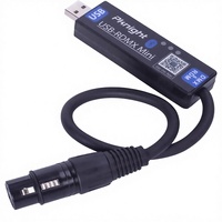 Contrôleur USB DMX/RDM PKnight avec prise en charge LED pour la configuration des adresses DMX et le contrôle par application mobile, indice de protection IP65, compatible Android uniquement