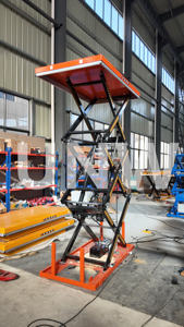 1M 2M 3M 油圧式電動シザーリフト大型テーブルプラットフォーム（車輪付き）シザーリフトテーブル 500kg 1000kg 安全荷重 - Product Image 6