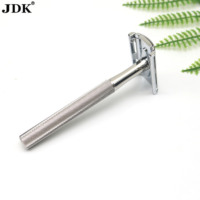 Rasoir de sécurité à double tranchant, tête en alliage d'aluminium CNC, manche en acier inoxydable 304, peigne fermé, rasage humide de précision, rasoir de toilettage pour hommes