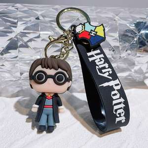 Porte-clés en PVC magique, cadeau pour enfants, porte-clés <span class=keywords><strong>Potter</strong></span> Voldemort, porte-clés personnalisé en caoutchouc <span class=keywords><strong>3D</strong></span>, porte-clés <span class=keywords><strong>Harry</strong></span> et Hermione - Product Image 3