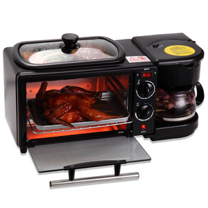 Wholesale 3-in-1 Multifunctional Breakfast Machine Oven for Roasting Frying Meat Steaming US Plug Box Household Brea - Product Image 6