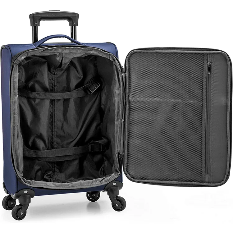 Venda por atacado de alta qualidade durável vintage sacos de viagem terno caso tecido macio conjunto de bagagem 2 peças