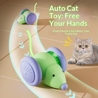 Jouet pour chat robot moderne et amusant, souris mobile réaliste, rechargeable par USB, évitement d'obstacles pour chats d'intérieur