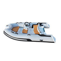 Bateau pneumatique rigide en fibre de verre RIB 300C pour pêcheurs particuliers et magasins nautiques