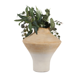 Vaso in terracotta a forma di campana contemporaneo per l'arredamento del soggiorno, da tavolo o per l'ufficio, complemento d'arredo transizionale - Product Image 2