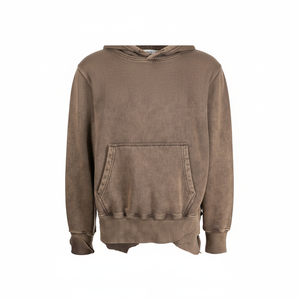 เสื้อฮู้ดซักกรดของผู้ชายผ้าฝ้ายผสมกรดมาใหม่ล่าสุด - Product Image 1