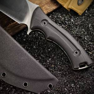 Cuchillo <span class=keywords><strong>de</strong></span> Caza <span class=keywords><strong>de</strong></span> Hoja Fija <span class=keywords><strong>de</strong></span> Acero DC53 <span class=keywords><strong>de</strong></span> Alta Resistencia, Mango G10, Espiga Completa, Punta Caída, Cuchillo <span class=keywords><strong>de</strong></span> Supervivencia para Exteriores con Funda Kydex EDC - Product Image 4