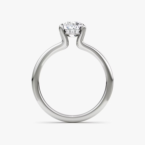 Bague de fiançailles romantique en argent avec halo caché en moissanite et diamant, bijoux élégants pour femme, cadeau de mariage ou de demande en mariage - Product Image 3