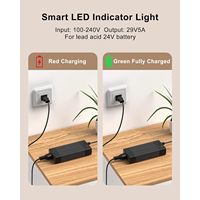 Chargeur de batterie 24V 5A 120W DC, écologique, protection ignifuge, matériau PC, prise secteur pour fauteuil roulant électrique, scooter