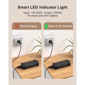 24V 5A Battery Charger 120W <b>Plug</b>-In For Power Chair Scooter - Product Image 4