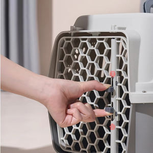 Cage pour animaux de compagnie Joysing Portable Travel Carrier Pet <span class=keywords><strong>Transport</strong></span> Case Puppy Kitten Travel Case Facile à transporter Plastic Casefor Dogs and Cats - Product Image 5
