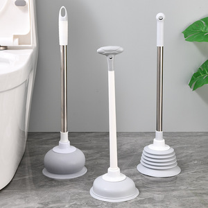 FF5134 salle de bain <span class=keywords><strong>cuisine</strong></span> bouché évier vidange plongeur haute pression poussée plongeant longue poignée en caoutchouc tasse toilette plongeur - Product Image 1