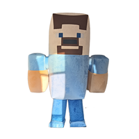 2026 Halloween mascotte défilé de noël 2/2 m gonflable mon monde Steve Costume de mascotte gonflable pour adulte