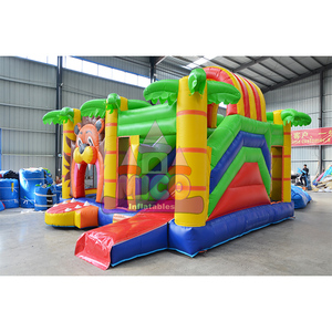 Castillo Inflable con Tobogán para Exteriores, Diseño de Jungla con Leones, Castillo Hinchable con Tobogán - Product Image 2