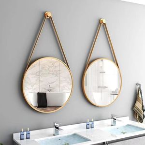 Gương Khung Treo Bằng Hợp Kim Nhôm Trang Trí Hình Tròn Theo Yêu Cầu Gương Treo Tường Phòng Tắm Nhà Tắm - Product Image 1