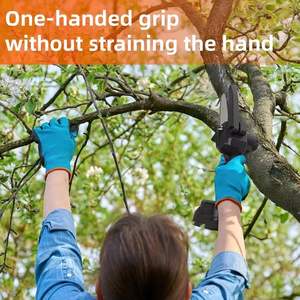 Motosierra Eléctrica Inalámbrica Recargable de Grado Industrial DON FELIZ, Mini Motosierra de Barra de 650W con Barra Guía de 6 Pulgadas y Batería AE-111 - Product Image 5