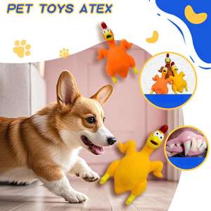 Yeni sıcak satış fabrika düşük fiyat nokta toptan diş taşlama can sıkıcı kauçuk ses oyuncak çığlık tavuk - Product Image 5