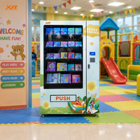 Machines distributrices de snacks et de boissons pour écoles/bureaux/parcs, distributeur automatique de livres