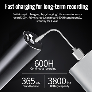 Chuyên nghiệp Độ nét cao giảm tiếng ồn kỹ thuật số ghi âm được mã hóa mp3ai ghi âm từ tính ghi âm âm thanh WAV - Product Image 4