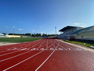 <span class=keywords><strong>Pista</strong></span> di atletica da <span class=keywords><strong>pista</strong></span> in Tartan di gomma rossa da 13mm - Product Image 6
