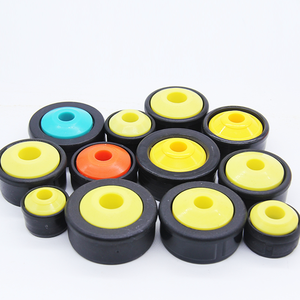 Kunststoff PVC Nylon Metall 2 Zoll Förderrollen-Komponenten Teile Lagerkappe Endabdeckung Gehäuse Endkappen - Product Image 1