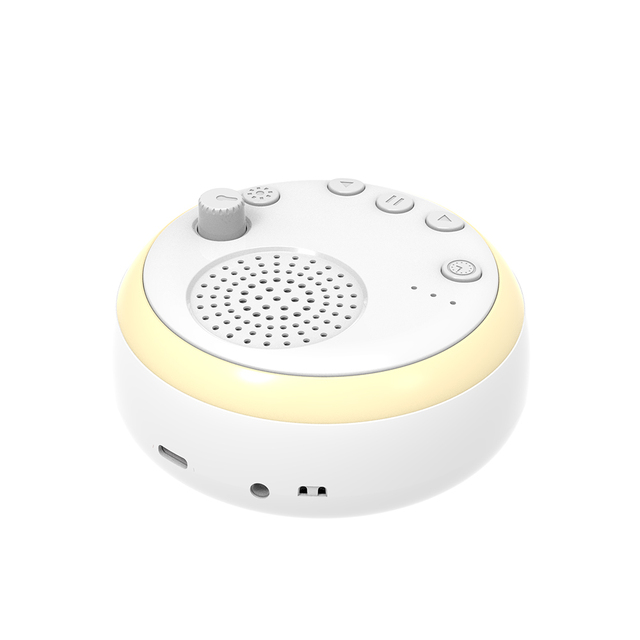 Portable Smart Speaker New 16 Nature Sound Baby White Noise Machine with Colorful Night Light Sleep Aid Device