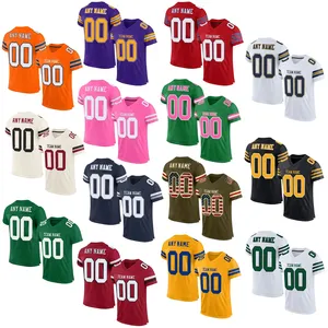 Customized High quality Embroidered American Football Jerseys for men Sublimation Mesh All Clubs football Uniform 2023-2024