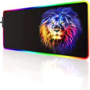 led Light Mouse pad pro Gaming Series RGB Mouse mat Large Leopard Mouse pad Colorful Extended Mousepad 23.6x13.77 in