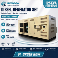 Générateur diesel insonorisé 100 kW 125 kVA alimenté par un moteur Weichai, 220 V monophasé/380 V triphasé pour la sauvegarde d'alimentation des bureaux