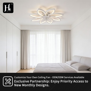 Ventilateur de plafond en bois LED blanc chaud 3500K Ra80 style rustique à montage en surface 220V grande taille télécommande 3 ans IP33 25000 - Product Image 3