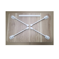 Bureau d'ordinateur portable pliable et extensible en bois écologique, réglable et durable