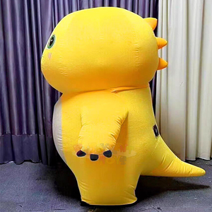 ชุดมาสคอตมังกรสีเหลืองน่ารักคุณภาพสูงสั่งทำพิเศษ สไตล์อนิเมะ สำหรับผู้ใหญ่ ชุดคอสเพลย์สำหรับฮาโลวีน - Product Image 4